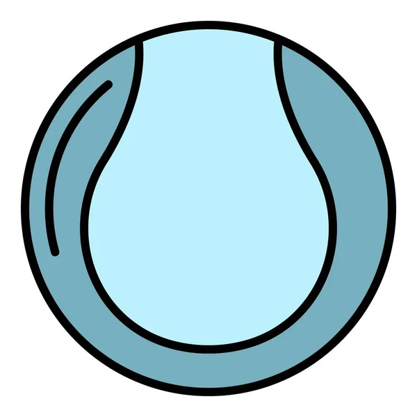 Вектор кольорового контуру тенісного м'яча — стоковий вектор