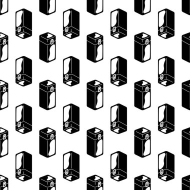 Kare teneke kutu şablonu kusursuz vektör