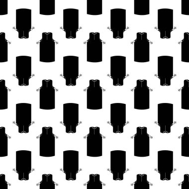 Önlük desen dikişli vektör