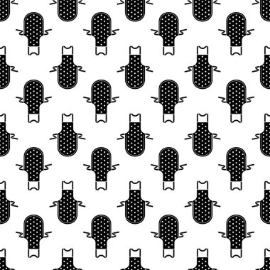 Noktalı önlük desensiz vektör