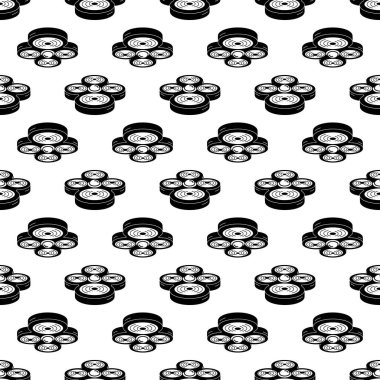 Polis kuadkopter desenli kusursuz vektör