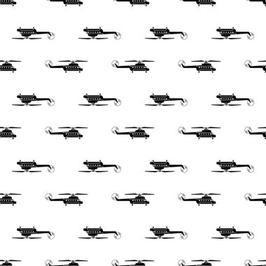 Kargo helikopteri şablonu kusursuz vektör