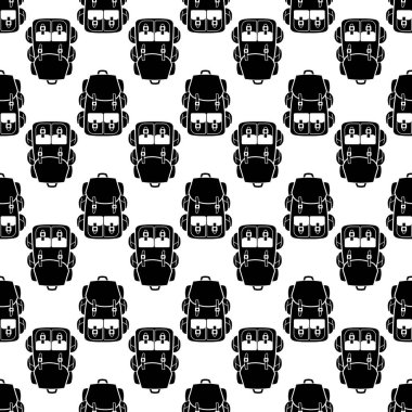 Tekstil sırt çantası deseni dikişsiz vektör