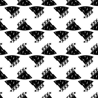 İnsanlar grup yürüyüş şablonu sorunsuz taşıyıcı