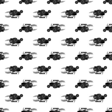 Traktör deseni dikişsiz vektör