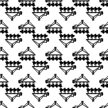 Çekici saban şablonu kusursuz vektör