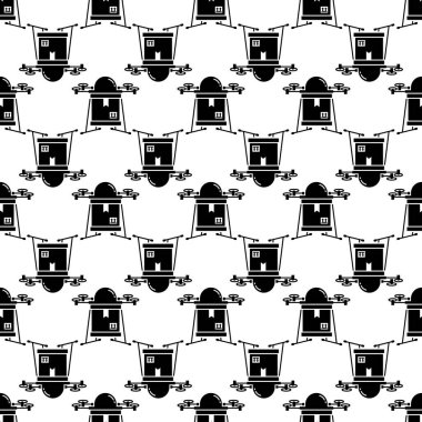 İHA iletim şablonu kusursuz vektör