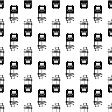 Ev yemeği makinesi desenli dikişsiz vektör