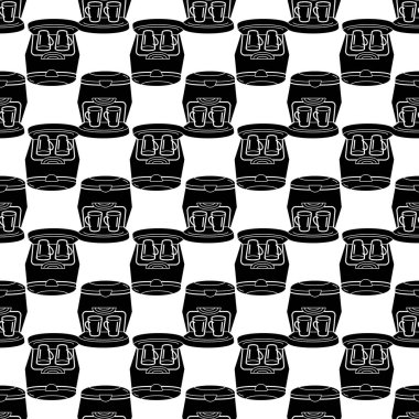 İtalyan kahve makinesi desenli dikişsiz vektör