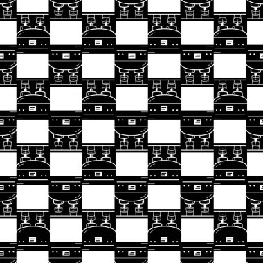 Latte makine yapıcı şablon dikişsiz vektör