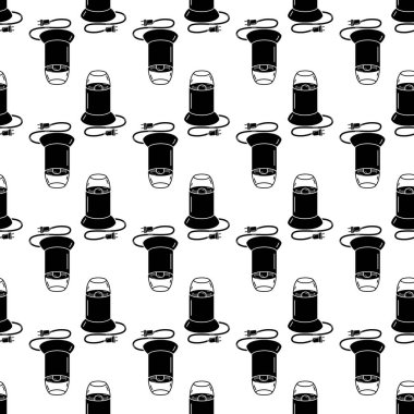 Elektrikli kahve değirmeni model sorunsuz vektör