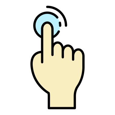 Göz merceği simgesi renk ana hatlarına dokun