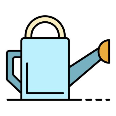 Sulama kutusu renk ana hatları vektörü