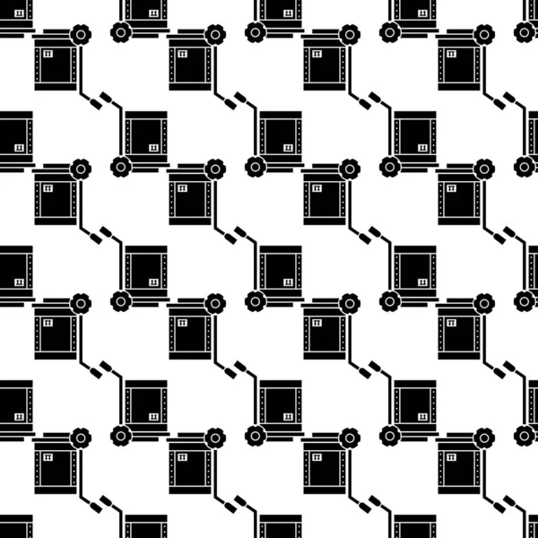 Handmagazijn kar patroon naadloze vector — Stockvector