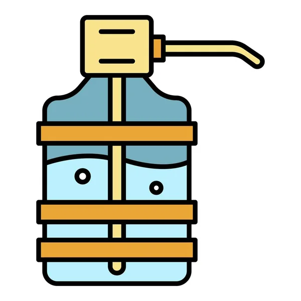 Home water dispenser icon color outline vector — Stock Vector