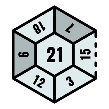 Zar simgesi renk özet vektörünü çal