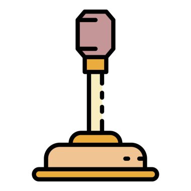 Elle vites kutusu renk ana hatları vektörü