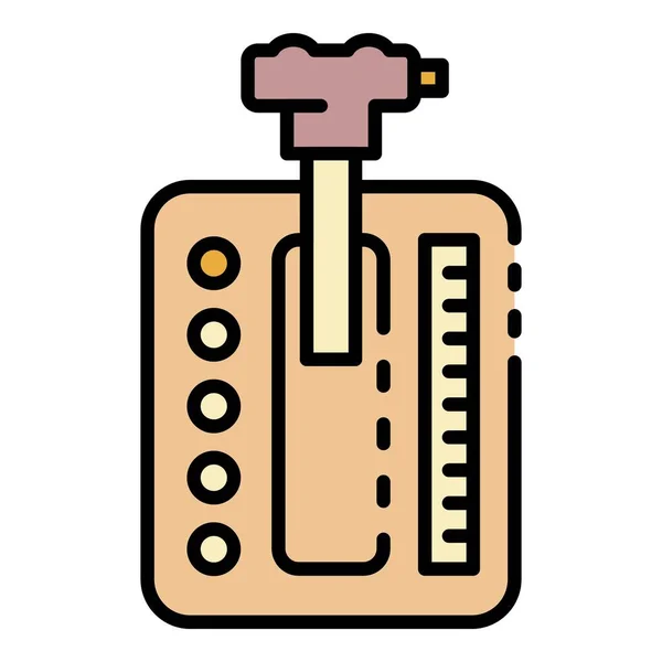 Automatikgetriebe Symbol farbigen Umrissvektor — Stockvektor