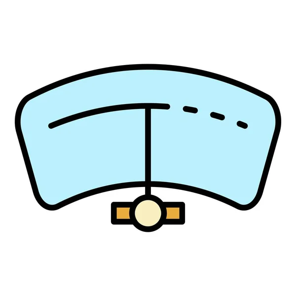 Tachometr samochodowy ikona kolor zarys wektor — Wektor stockowy