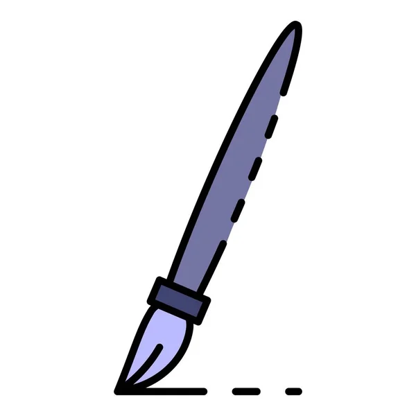Ołówek ikona kolor zarys wektor — Wektor stockowy