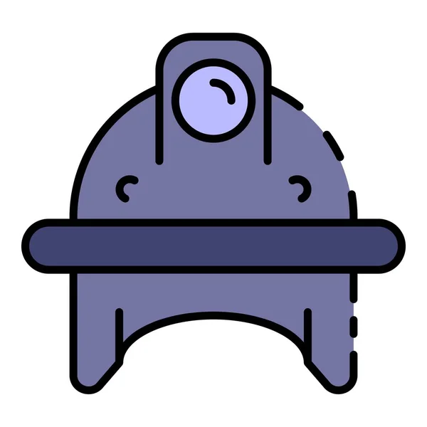 Vektor barev ikon přilby konstrukce — Stockový vektor