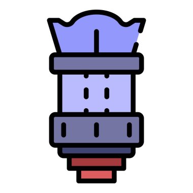 Kamera merceği simgesi renk ana hatlarını koru