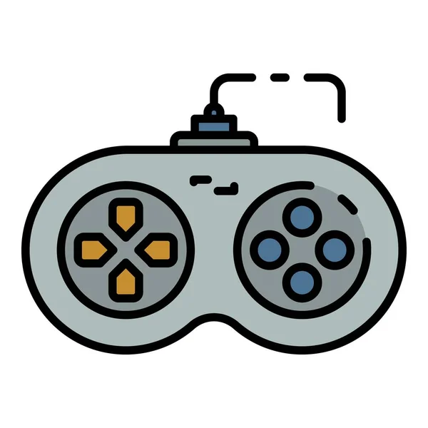 Játssz joystick ikon színes vázlat vektor — Stock Vector