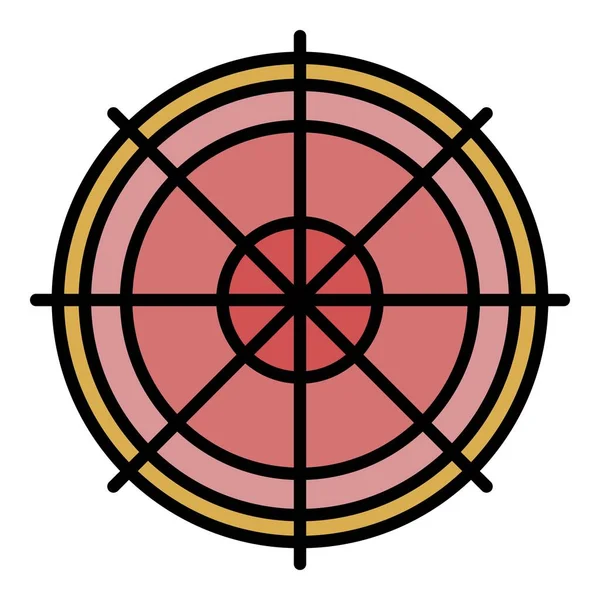 Вектор контура иконки снайпера — стоковый вектор