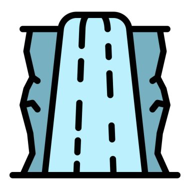 Cascade simge renk ana hatları vektörü