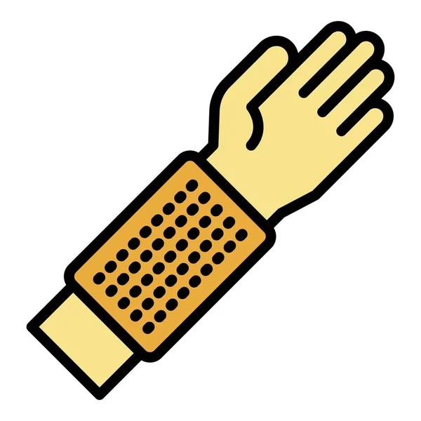 Вектор контура цвета перчатки против клещей — стоковый вектор