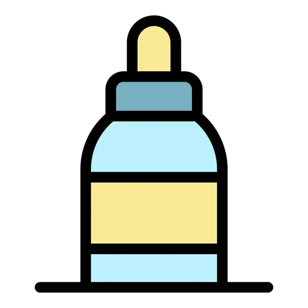 Neusspray pictogram kleur omtrek vector — Stockvector