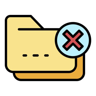 Dizin koruma simgesi renk ana hatları vektörü