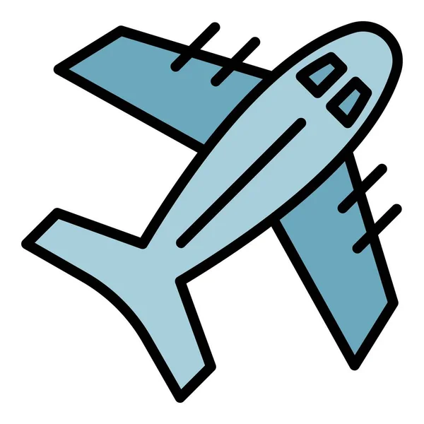 Esportazione aerea icona colore contorno vettoriale — Vettoriale Stock