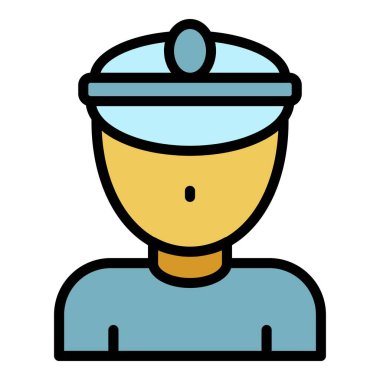 Demiryolu iletken simgesi renk dış hat vektörü