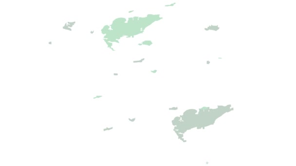 Mapa animacji ikony Singapuru — Wideo stockowe