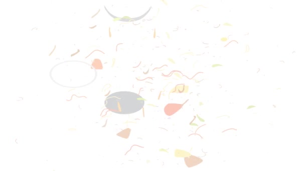 Animación icono de comida coreana — Vídeos de Stock