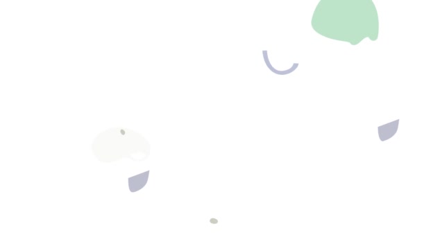 Capacete de esqui verde ícone animação — Vídeo de Stock