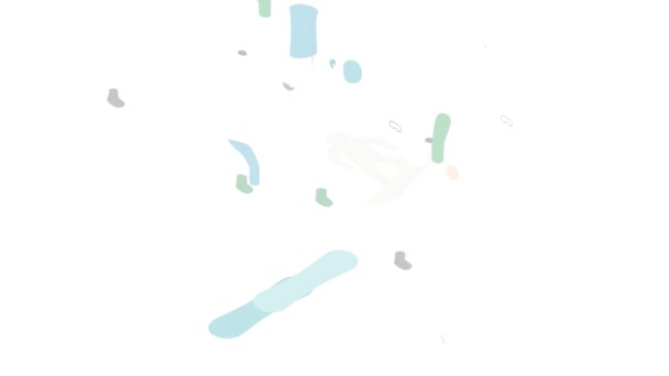스노보드에 스노보드의 아이콘 애니메이션 — 비디오