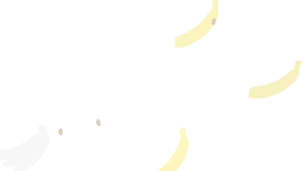 Svazek banánů ikony animace — Stock video