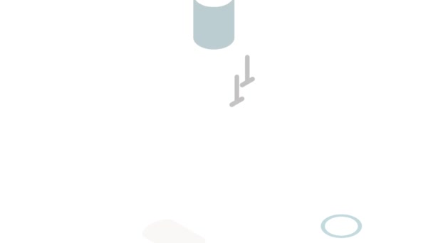 Animação ícone bin exterior — Vídeo de Stock