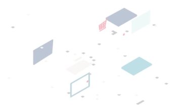 Dizüstü bilgisayar simgesi animasyonunda online alışveriş