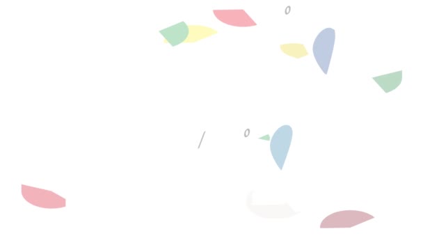 Animación icono gráfico de pastel — Vídeos de Stock