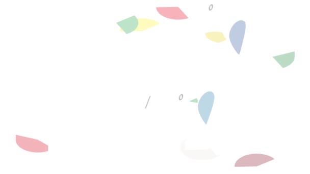 Animación icono gráfico de pastel — Vídeo de stock