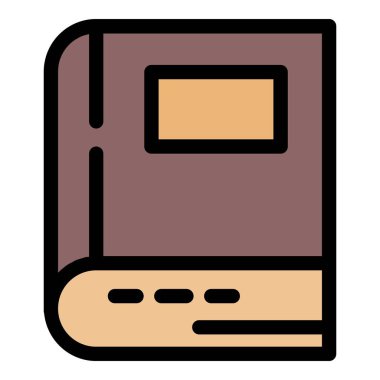 Yargıç kitap simgesi renk özet vektörü