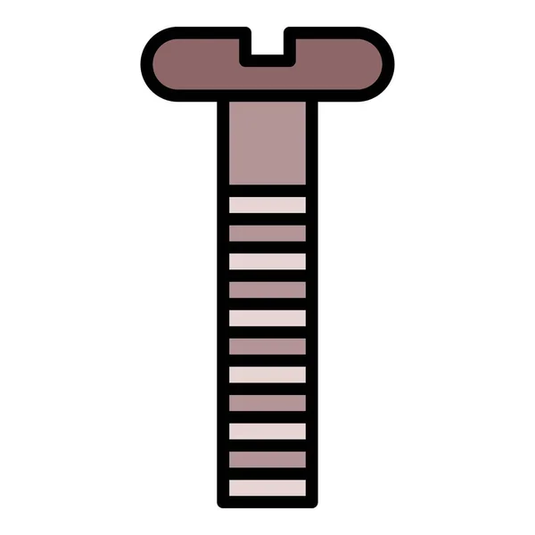 Micro parafuso ícone cor contorno vetor —  Vetores de Stock