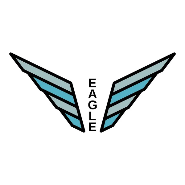 Eagle logo, stijl van de omtrek — Stockvector