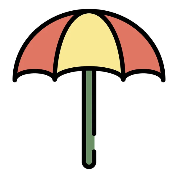 Большой вектор контура иконки зонта — стоковый вектор