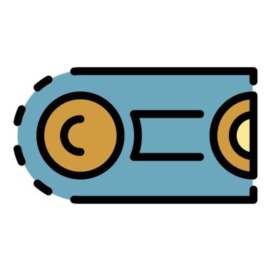 Çizgi kaydırma simgesi renk ana hatlarını birleştir