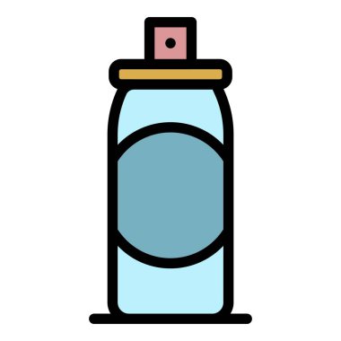 Hava deodorant simgesi renk ana hatları vektörü