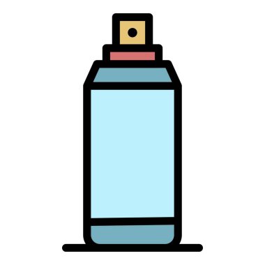 Taze deodorant simgesi renk ana hatları vektörü